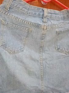 Denim Skort