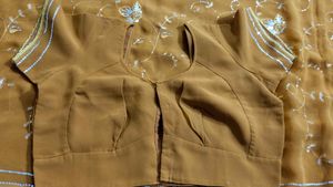 Party Wear Sari With Blouse