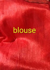 Elegant Red Floral Saree