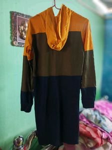 Color Block Hoodie Dress