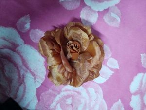 Cute brown color Floral big size Hair Clip