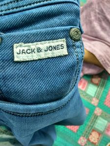 Jack And Jones Mens Blue Denim Jeans