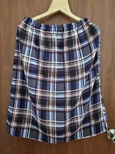 Plaid Midi Skirt