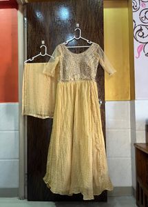 34 bust Elegant Ethnic Gown with dupatta