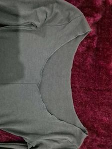 Grey Sheer Top