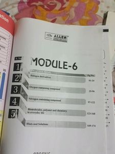 Allen Chemistry NEET Pre Medical Organic Chemistry Module