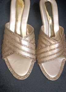 Ethnic Glitery Heels