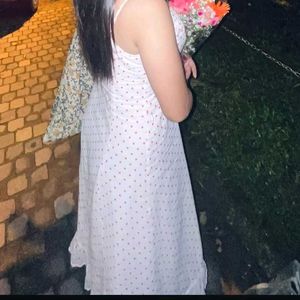 White Polka Dot Sundress