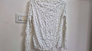 Patterned Long Sleeve Top
