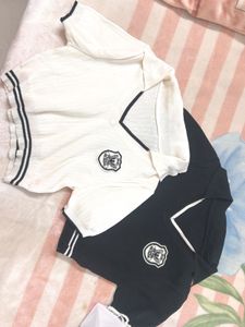 Cute Black & White Top Set