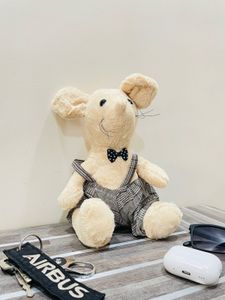 🧸✨ Adorable Plush Mouse Toy – Dressed to Impress!