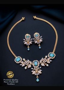 Elegant AD Stone Necklace Set