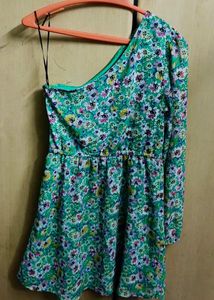 Floral One Shoulder Dress