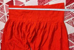 Red Harem Style Pants