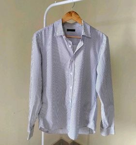 White Blue Strip Shirt
