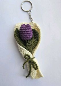 Crochet 4 keychains