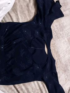 Cute Crop Top Can Be Use As Blouse 💙🪻