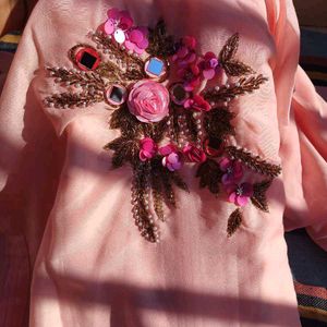 Elegant Pink Embroidered Kurti