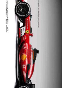 Ferrari Formula 1 Car Poster