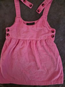 Pink Dunagaree Girl Baby 1-2yr