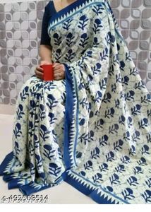 Soft Cotton Malmal Saree