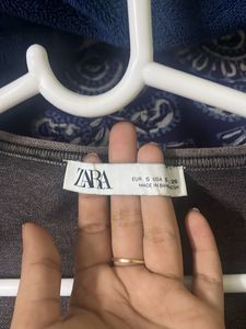 y2k ZARA charcoal  Long Sleeve Top