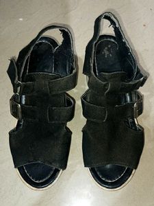 Black Boot Wedges For Women🖤