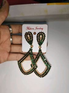 Emerald Green Statement Earrings