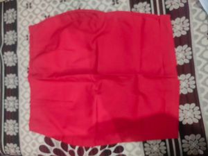 Red Fitted Skirt