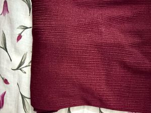 Maroon Ruffle Sleeve Top