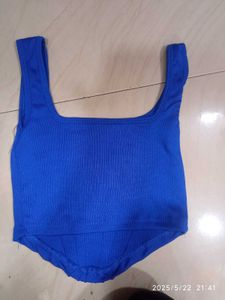 Blue Corset Top