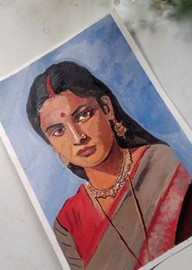 Rekha - Handmade Gouache Portrait