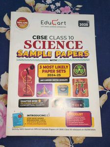 Class 10 Educart Science Sample Paper Course