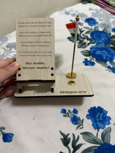 Table Decor Mobile Holder India Flag