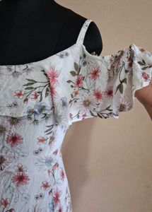 Floral Off-the-Shoulder Summer Dress