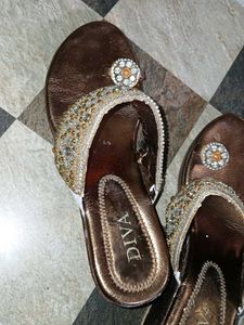 Elegant Bronze Sandals
