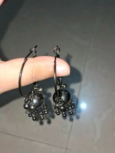 Boho Jhumka Hoop Earrings