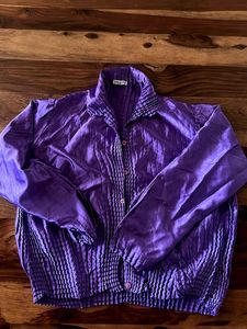 Purple Button-Down shirt top