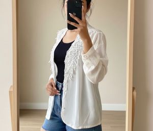 Lace Trimmed jacket/ shirt