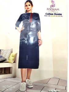Denim Style Kurta