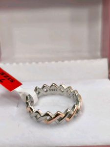 S925 Two-Tone Stackable Ring