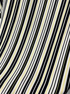 Elegant Cut shoulder striped top