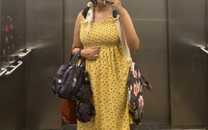 Floral Pastel Yellow Dress