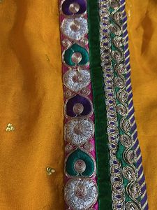 Elegant Gold Saree with Embellishments