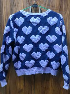 Heart Print Sweater