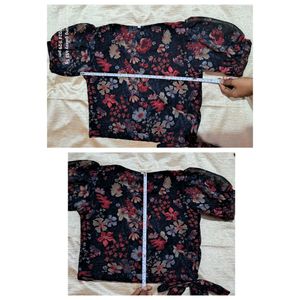 Beautiful Floral Print Crop Top