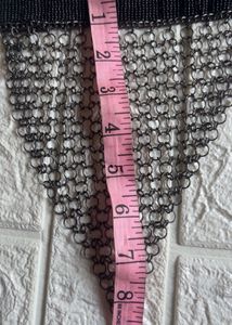 Black Chainmail Collar Necklace