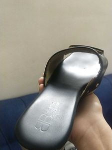 Black Wedge Sandals