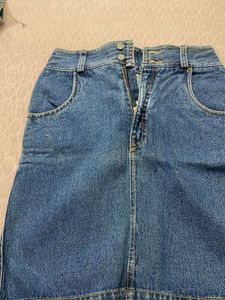 Vintage Denim Mini Skirt
