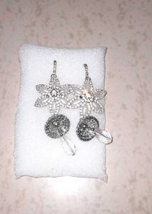 Crystal Flower Earrings